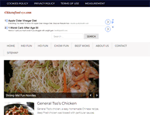 Tablet Screenshot of chinesefood-eye.com